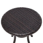 Table d'appoint ronde en osier d'extérieur Palm Harbor de Crosley