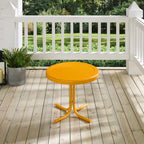 Table d'appoint Crosley rétro en métal tangerine