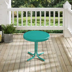 Table d'appoint en métal de style rétro Crosley, turquoise