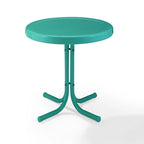 Table d'appoint en métal de style rétro Crosley, turquoise