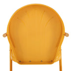 Chaise en métal Griffith de Crosley, coloris mandarine – 22 L x 28,2 P x 33,25 H