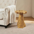 Table d'appoint en teck Greenage à bords naturels