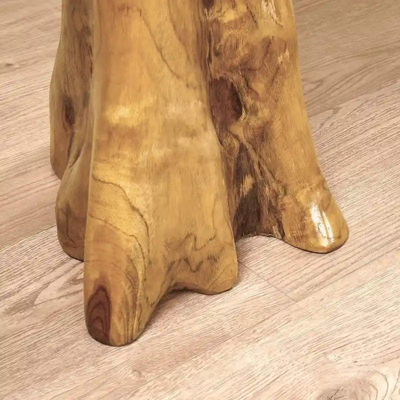 Table d'appoint en teck Greenage à bords naturels
