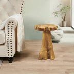 Table d'appoint en teck Greenage à bords naturels