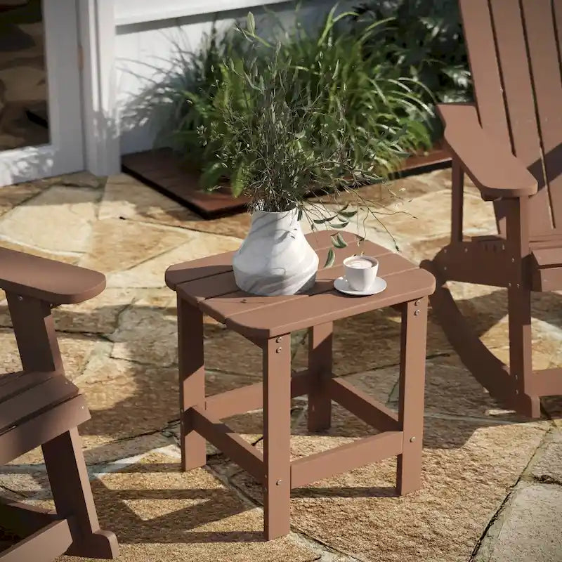 Table d'appoint Adirondack en polymère tout temps - Table de patio