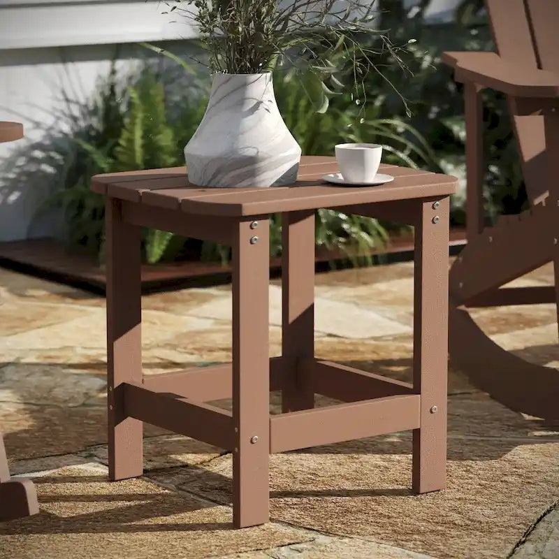 Table d'appoint Adirondack en polymère tout temps - Table de patio