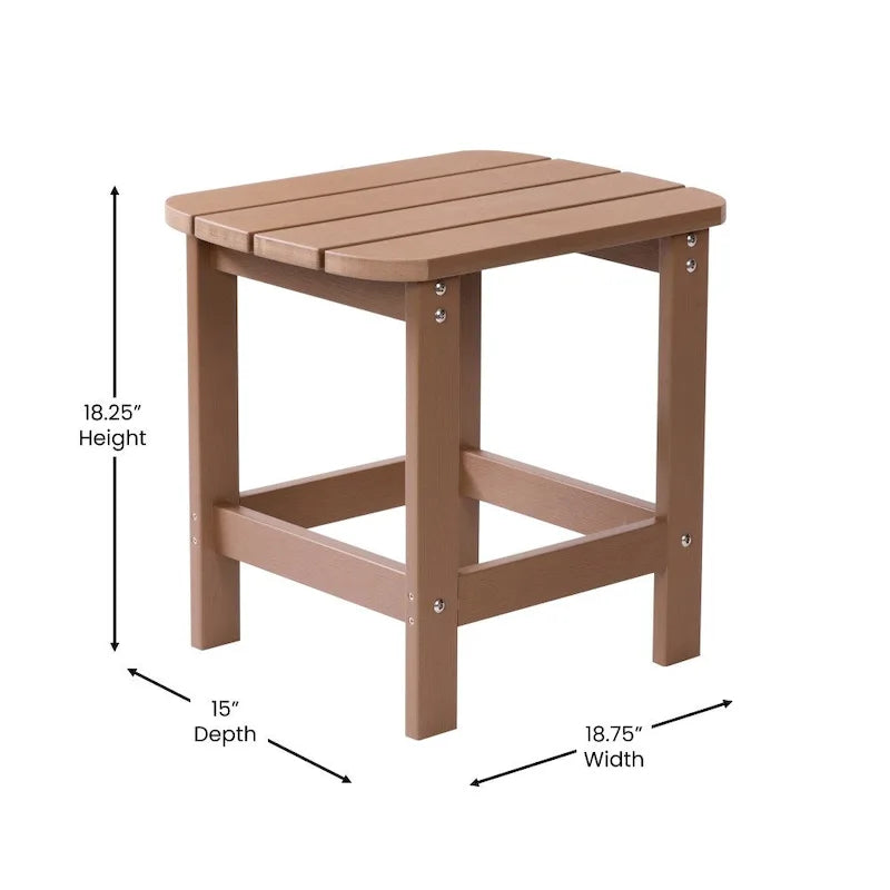 Table d'appoint Adirondack en polymère tout temps - Table de patio