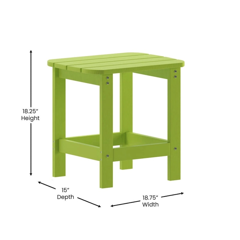 Table d'appoint Adirondack en polymère tout temps - Table de patio