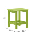 Table d'appoint Adirondack en polymère tout temps - Table de patio