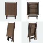 Table d'appoint pliante de patio extérieur Ottoman table d'appoint de camping support de plantes - 37,6 cm L x 43,4 cm l x 41,4 cm H