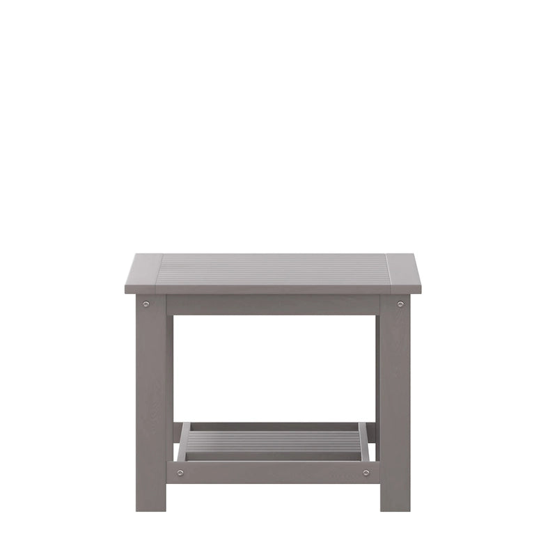 Table basse Adirondack à 2 niveaux en polyrésine, pour l'intérieur et l'extérieur