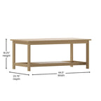 Table basse Adirondack à 2 niveaux en polyrésine, pour l'intérieur et l'extérieur