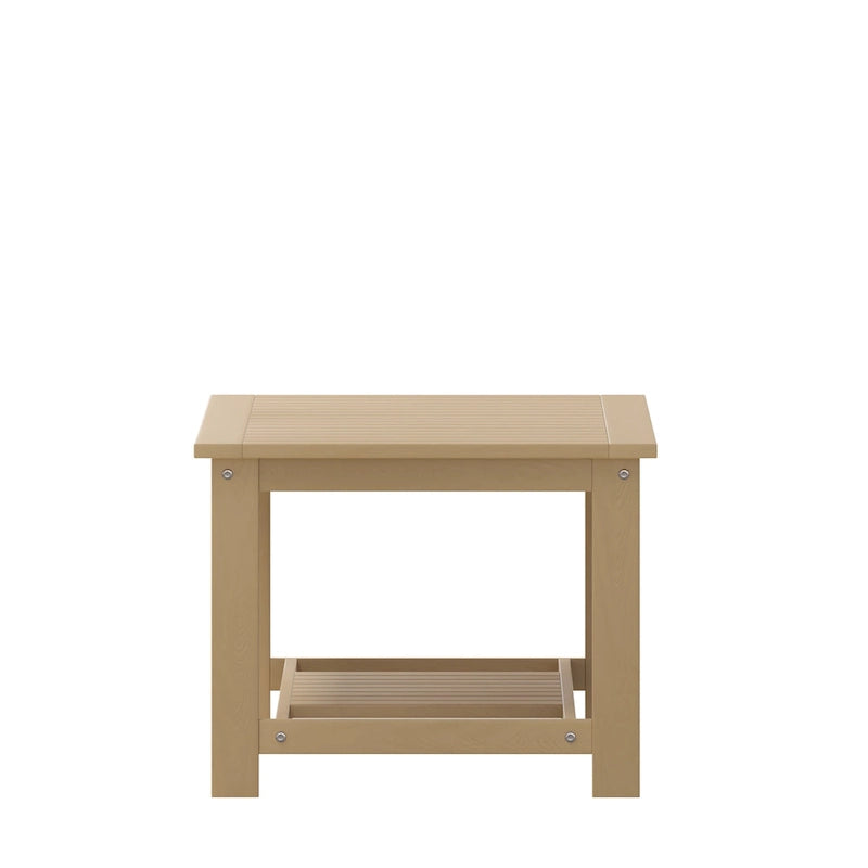 Table basse Adirondack à 2 niveaux en polyrésine, pour l'intérieur et l'extérieur