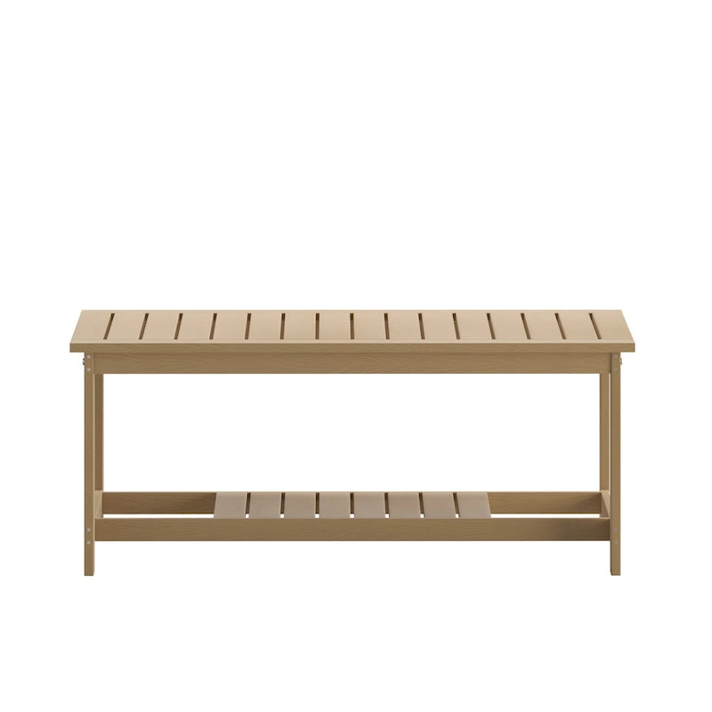 Table basse Adirondack à 2 niveaux en polyrésine, pour l'intérieur et l'extérieur