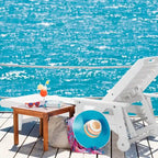 Chaise longue simple en polyéthylène haute densité inclinable d'extérieur (1 pièce)