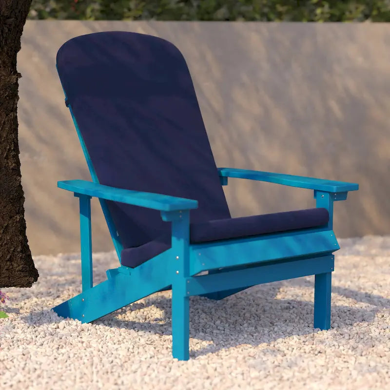 Chaises Adirondack d'intérieur/extérieur avec coussins - Lot de 2