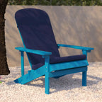 Chaises Adirondack d'intérieur/extérieur avec coussins - Lot de 2