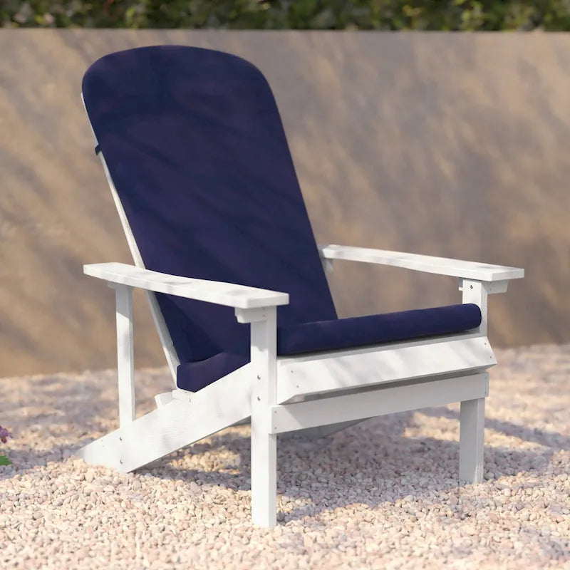 Chaises Adirondack d'intérieur/extérieur avec coussins - Lot de 2