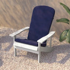 Chaises Adirondack d'intérieur/extérieur avec coussins - Lot de 2