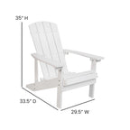 Chaises Adirondack d'intérieur/extérieur avec coussins - Lot de 2