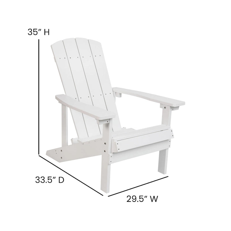 Chaises Adirondack d'intérieur/extérieur avec coussins - Lot de 2