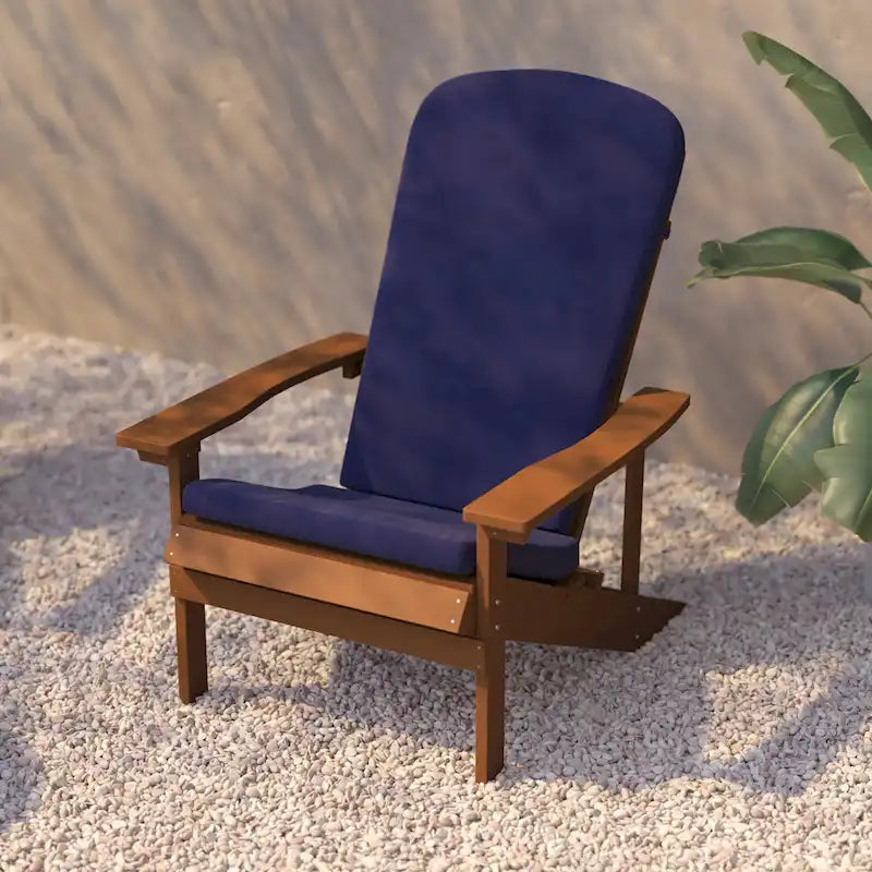 Chaises Adirondack d'intérieur/extérieur avec coussins - Lot de 2