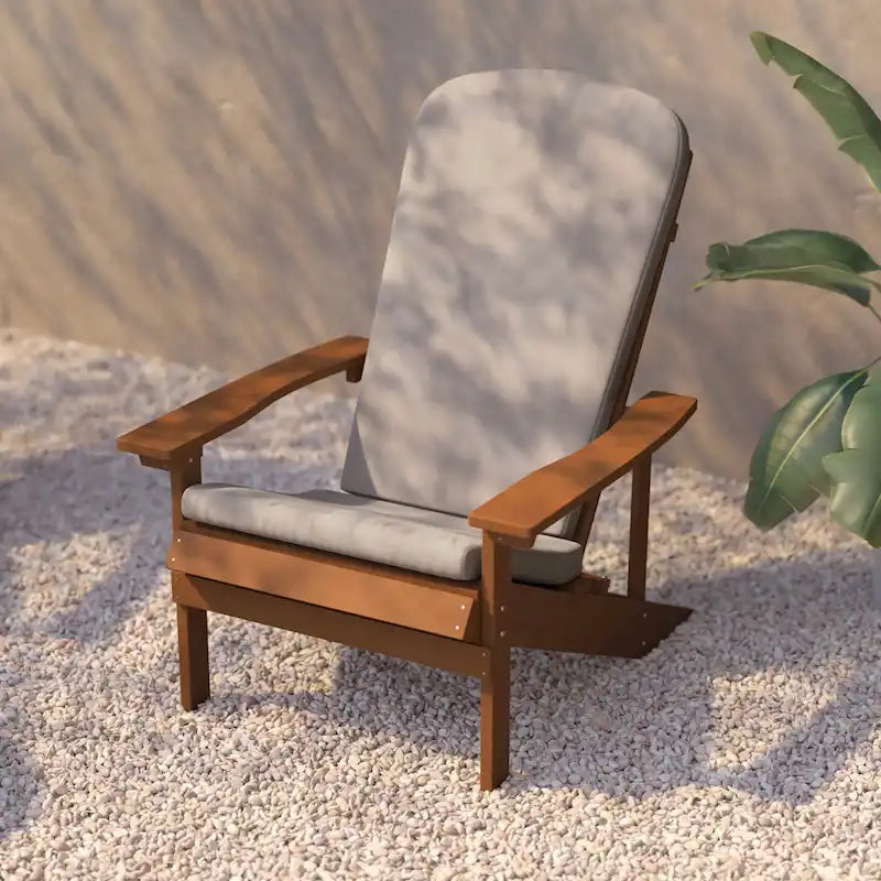 Chaises Adirondack d'intérieur/extérieur avec coussins - Lot de 2