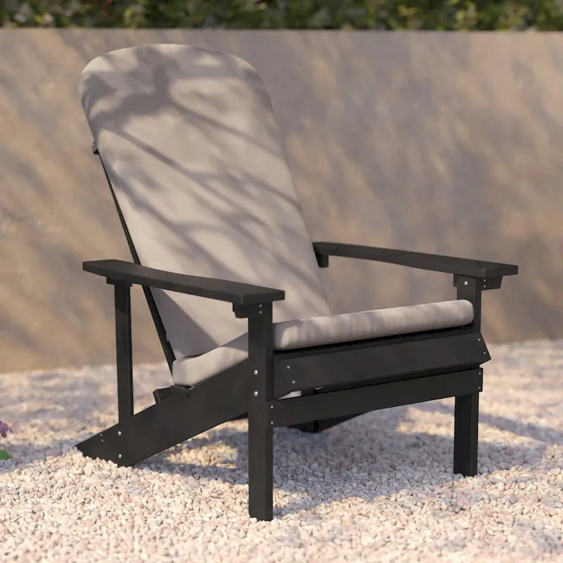 Chaises Adirondack d'intérieur/extérieur avec coussins - Lot de 2