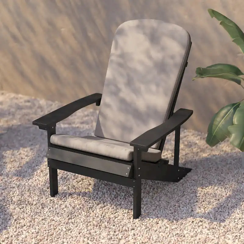 Chaises Adirondack d'intérieur/extérieur avec coussins - Lot de 2