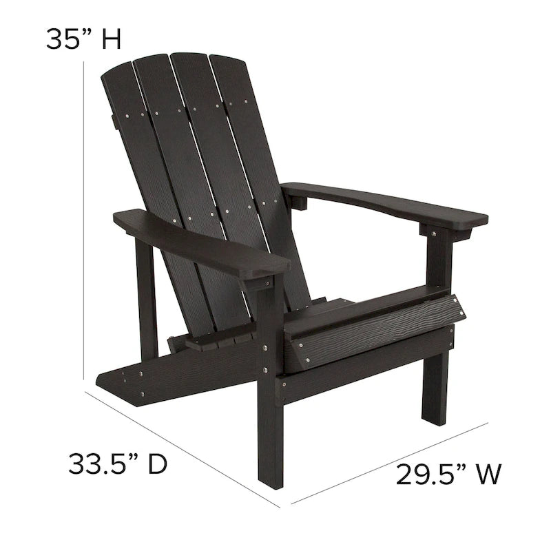 Chaises Adirondack d'intérieur/extérieur avec coussins - Lot de 2