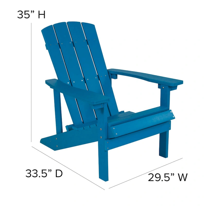 Chaises Adirondack d'intérieur/extérieur avec coussins - Lot de 2
