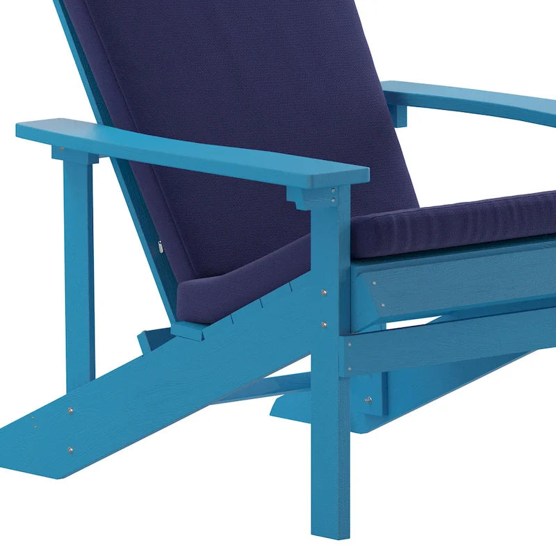 Chaises Adirondack d'intérieur/extérieur avec coussins - Lot de 2