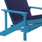 Chaises Adirondack d'intérieur/extérieur avec coussins - Lot de 2