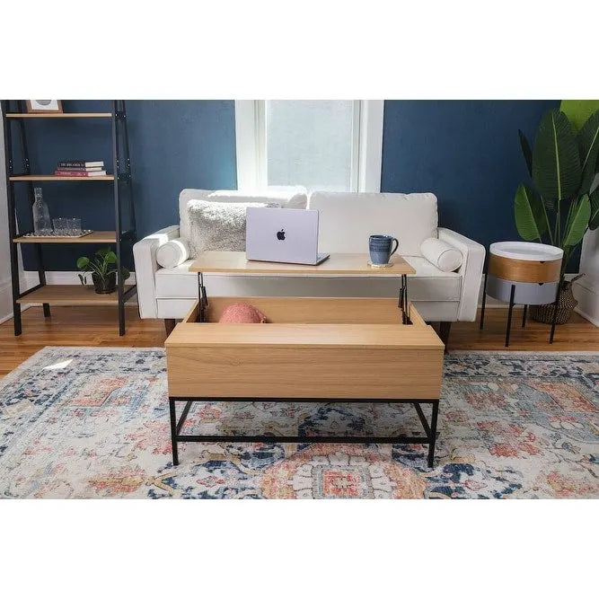 Lift Top Coffee Table with Hidden Storage for Living Room, Apartment and Dorm