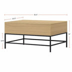 Table basse relevable avec rangement dissimulé pour salon, appartement et dortoir