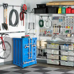 Table d'appoint industrielle de style champêtre avec 2 tiroirs de rangement