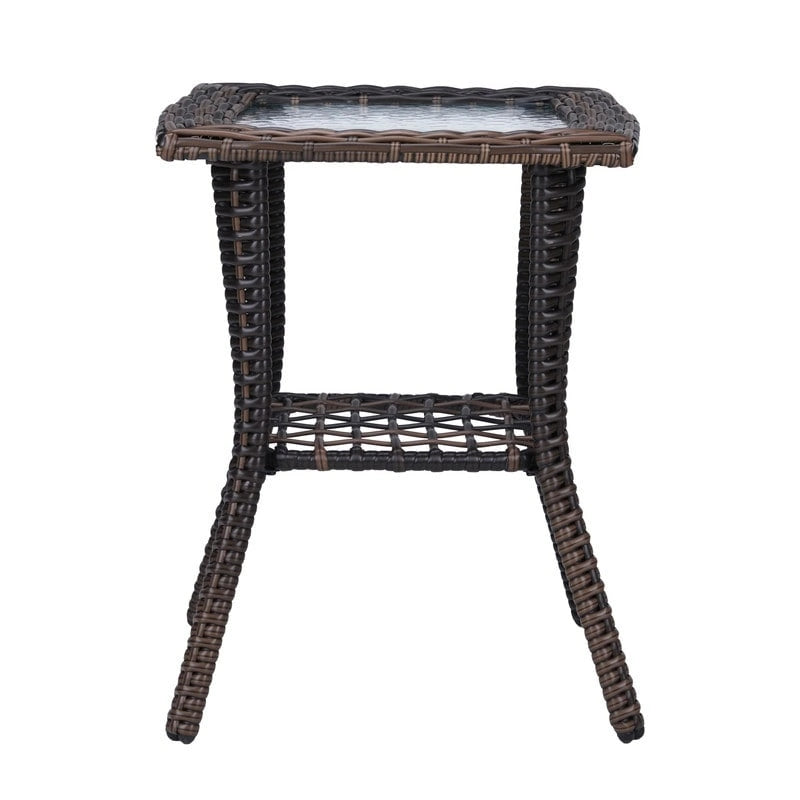 Table d'appoint en osier 22 po de Patio