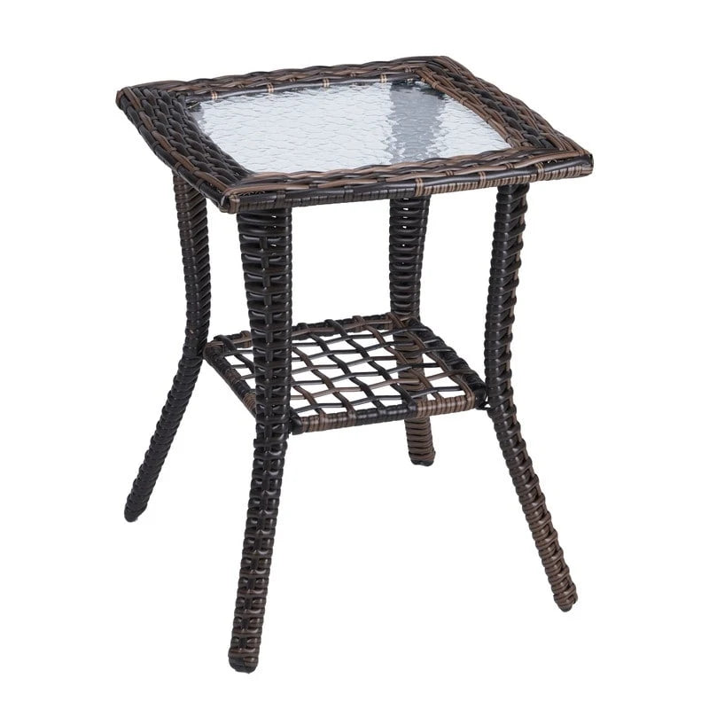Table d'appoint en osier 22 po de Patio