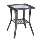 Table d'appoint en osier 22 po de Patio