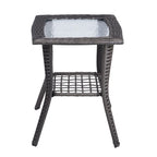 Table d'appoint en osier 22 po de Patio