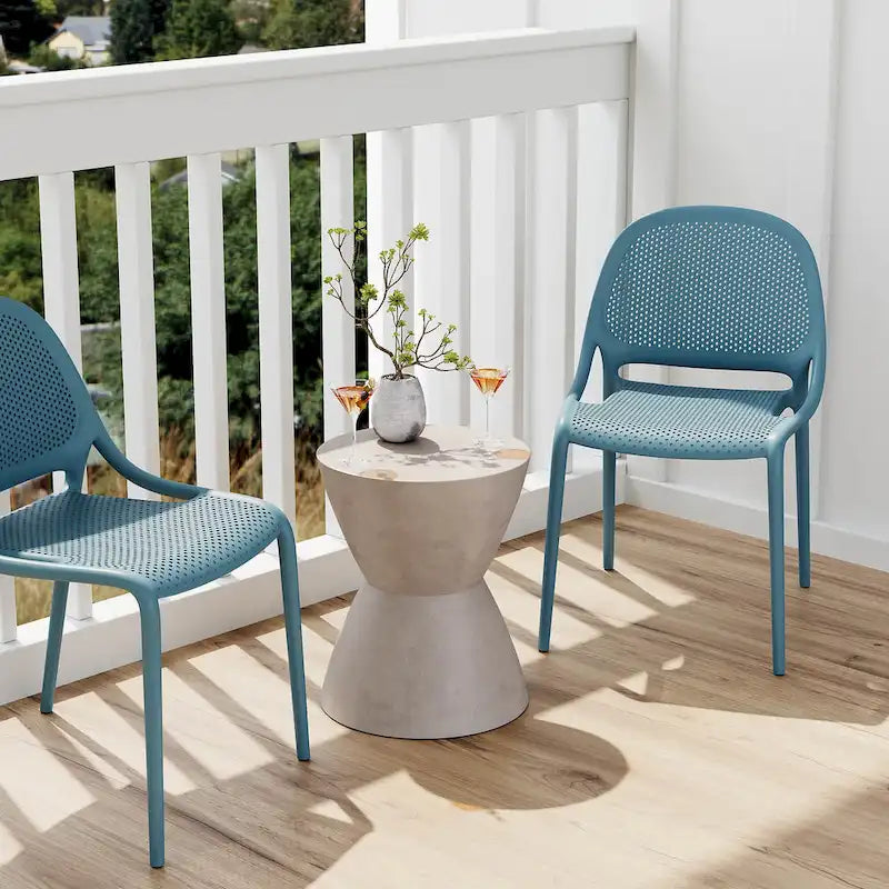 Table d'appoint MGO pour échiquier, gris