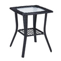 Table d'appoint en osier d'extérieur