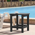 Table d'appoint d'extérieur LIVOOSUN en bois plastique pour terrasse, style Adirondack