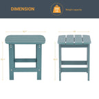 Table d'appoint d'extérieur LIVOOSUN en bois plastique pour terrasse, style Adirondack