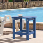Table d'appoint d'extérieur LIVOOSUN en bois plastique pour terrasse, style Adirondack