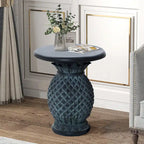 Table d'appoint d'extérieur Ananas en MgO gris