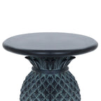 Table d'appoint d'extérieur Ananas en MgO gris