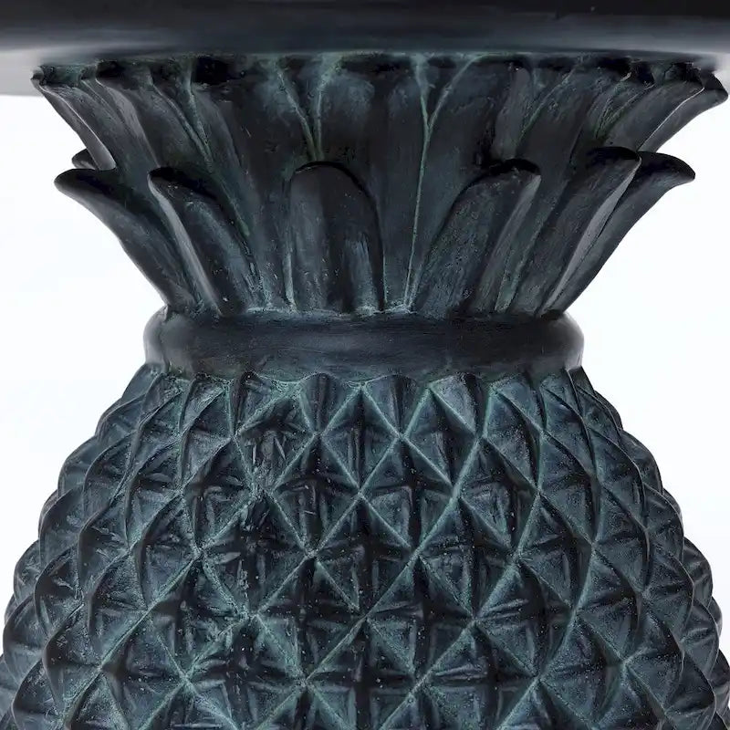 Table d'appoint d'extérieur Ananas en MgO gris