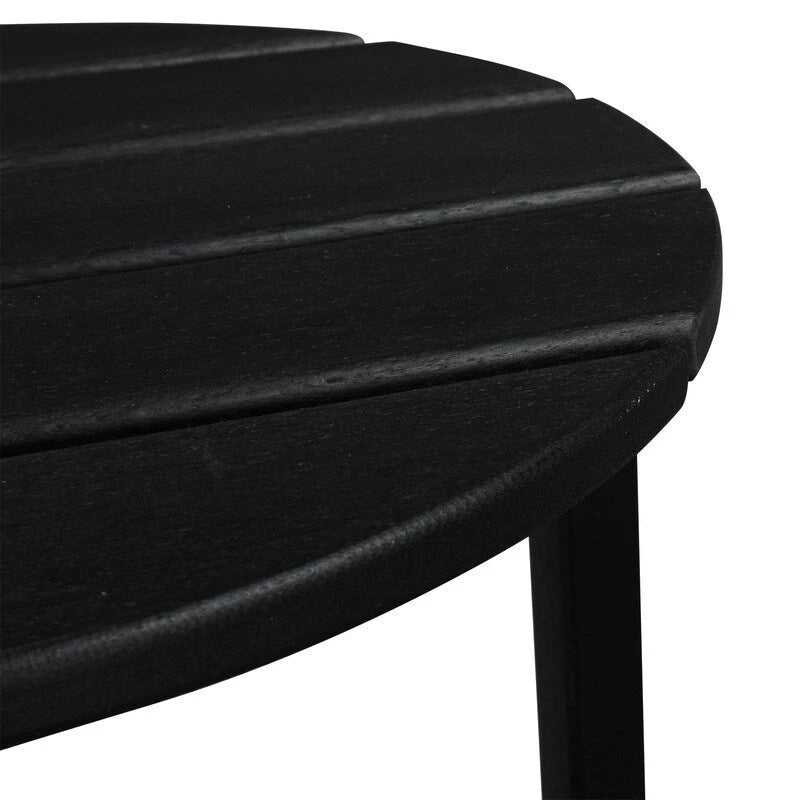 Table d'appoint ronde d'extérieur en polyéthylène haute densité 18