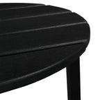Table d'appoint ronde d'extérieur en polyéthylène haute densité 18